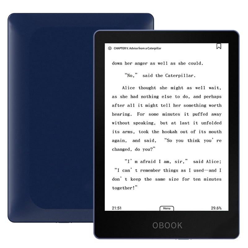 OBOOK6 eReader (64G), 6" 300ppi Glare-Free Display, Android, Adjusting Front ...
