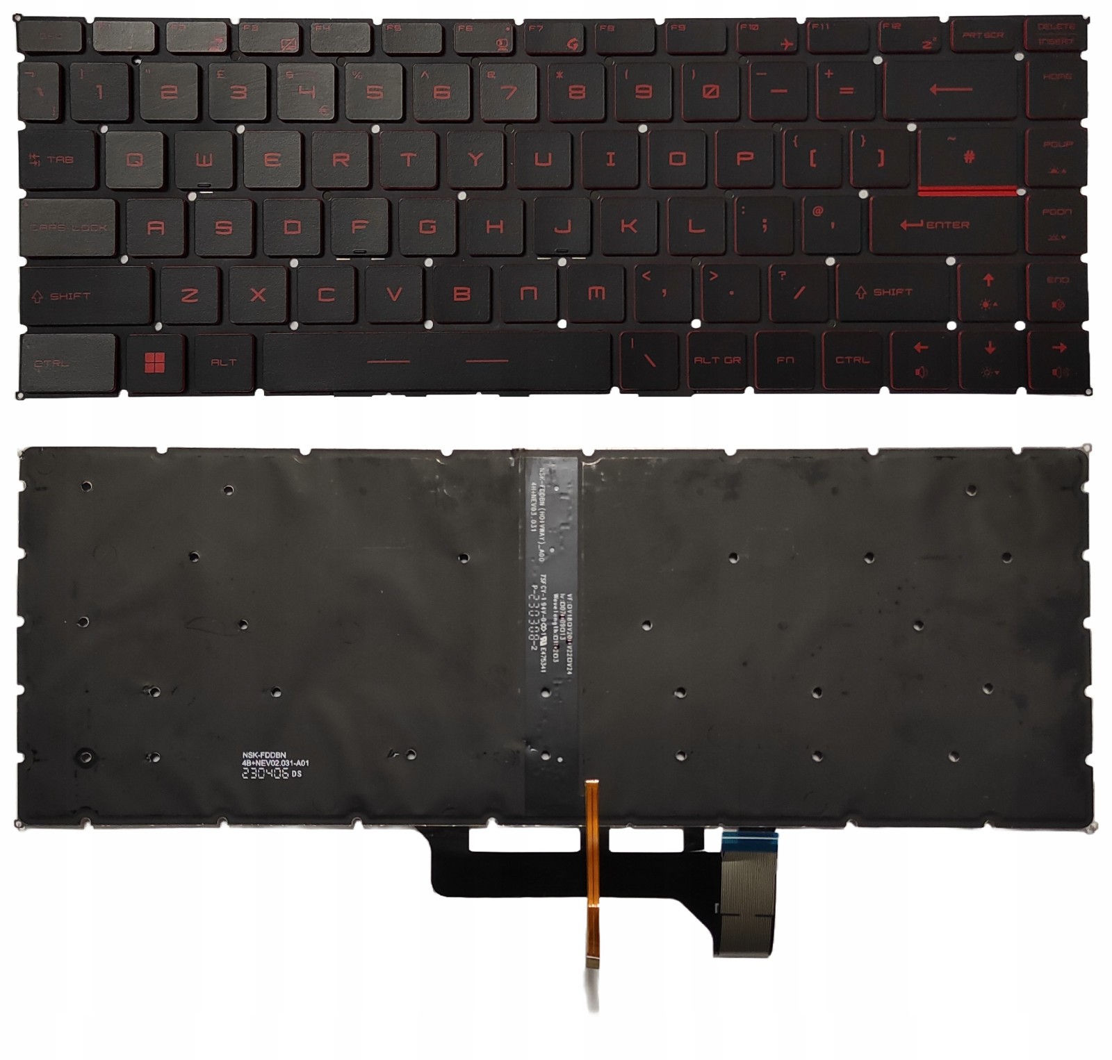 Original UK Keyboard for MSI GF63 GF65 Thin 9SD 9SE GS65 Stealth Thin 8RC  LED