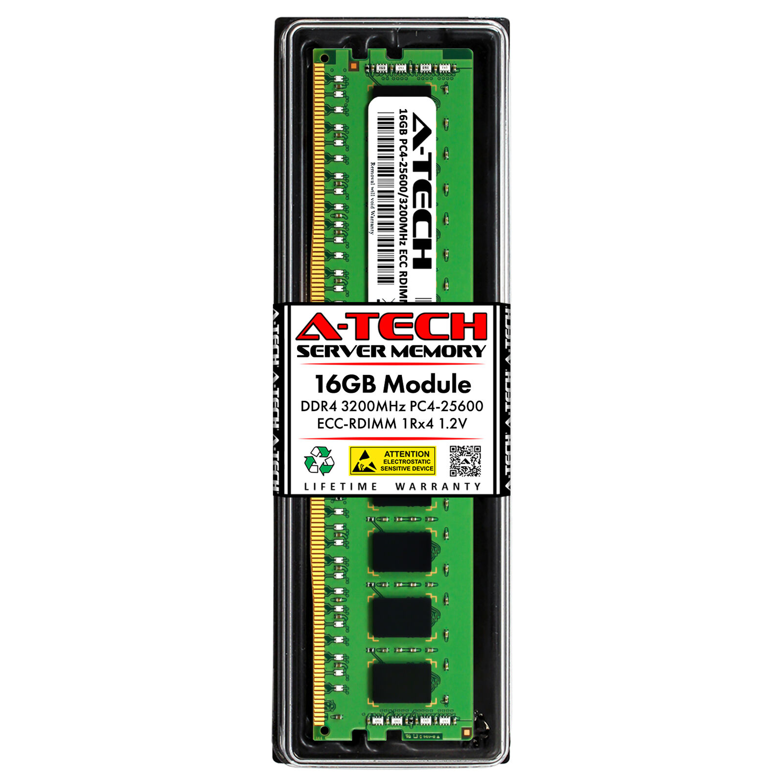 16GB 1Rx4 PC4-25600 ECC REG RDIMM (HPE P06029-B21 Equivalent) Server Memory RAM