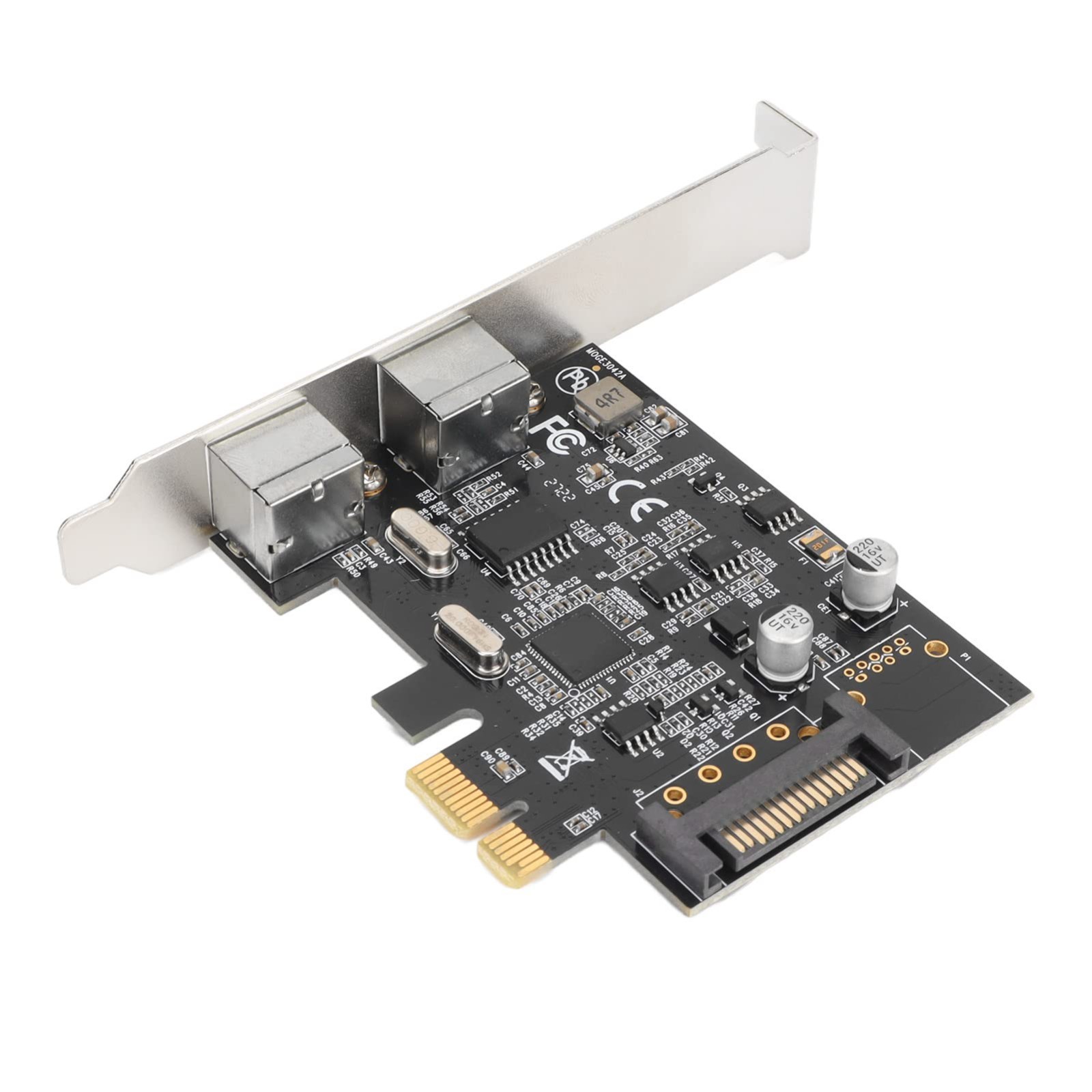 PCI Express PCIe x1 to 2 Ports PS2 PS/2 For PC Keyboard Mouse Expansion Card