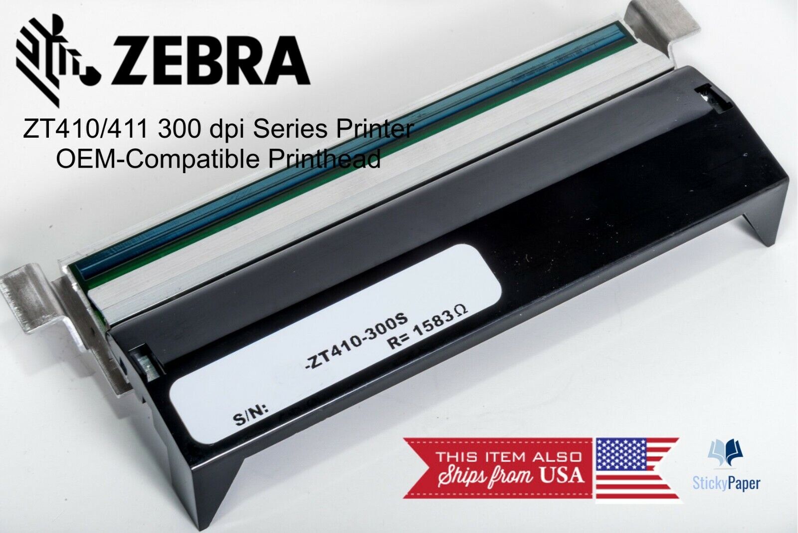 Zebra ZT410/ZT411 300 dpi Printhead (P1058930-010) USA Stocked & Shipped