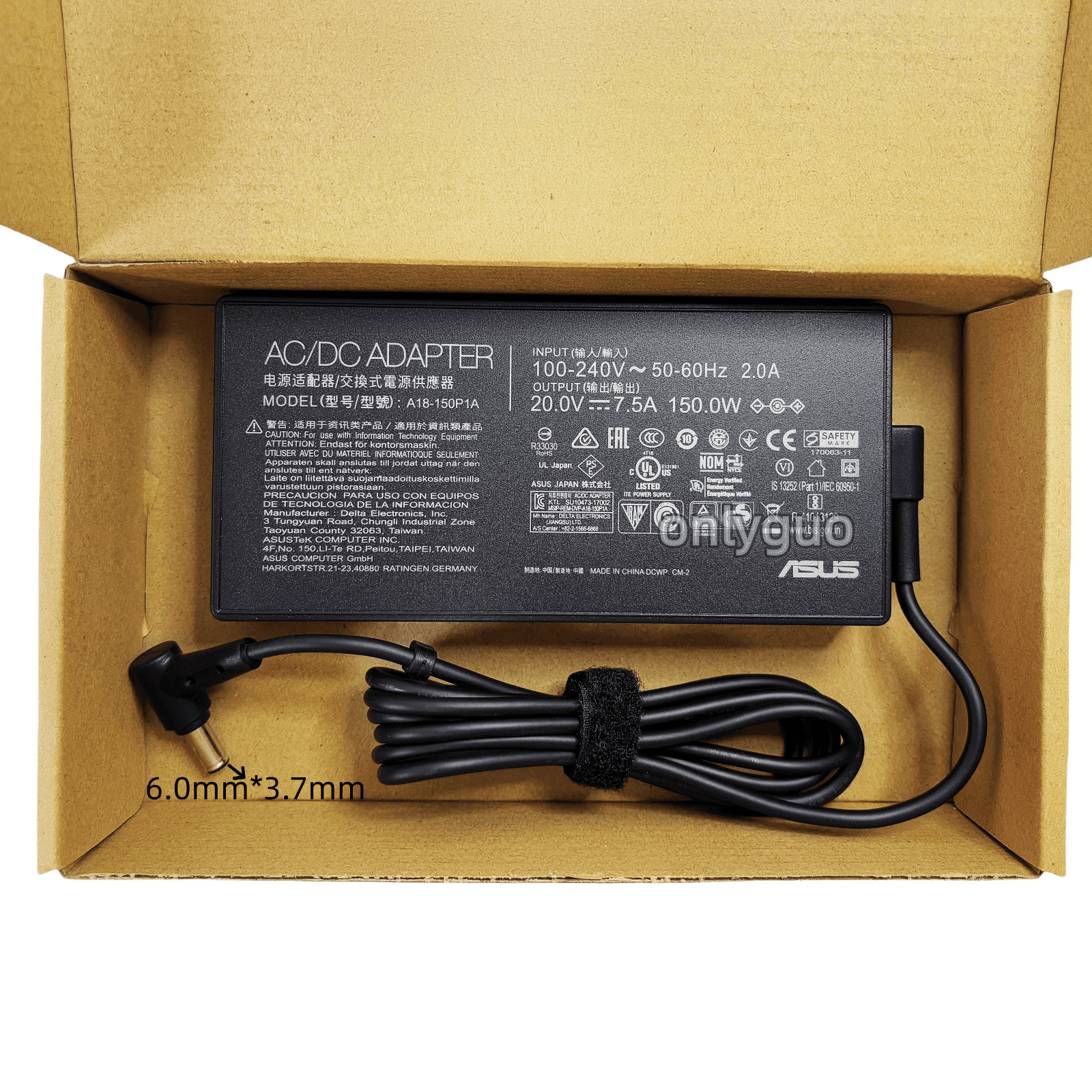 Original Charger A18-150P1A for Asus ROG Strix G531GD G531GT G731GT,ADP-150CH B