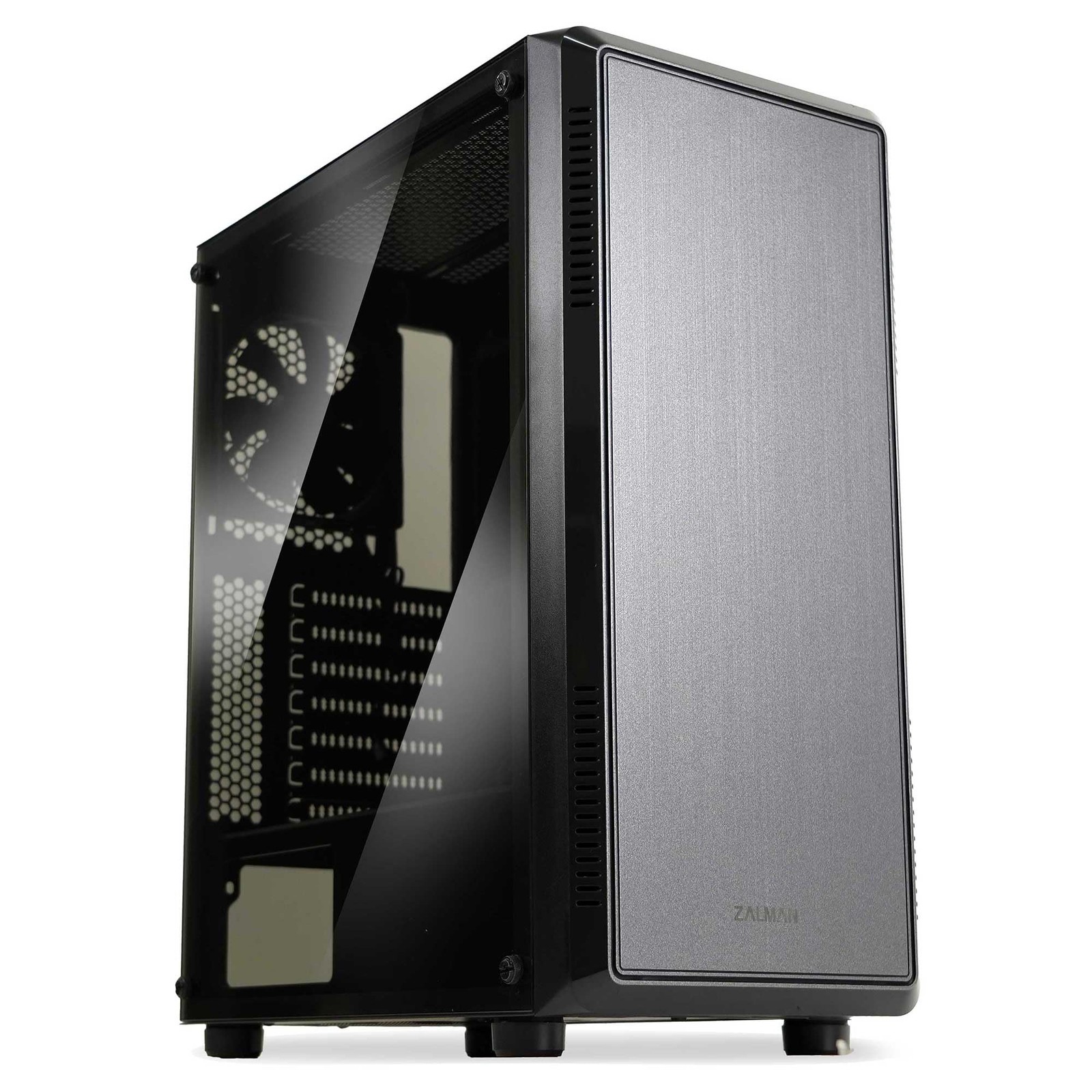 Zalman S4 Mid-Tower ATX PC Case, 2 x 120mm Fans Included, Acrylic Tinted Side Pa
