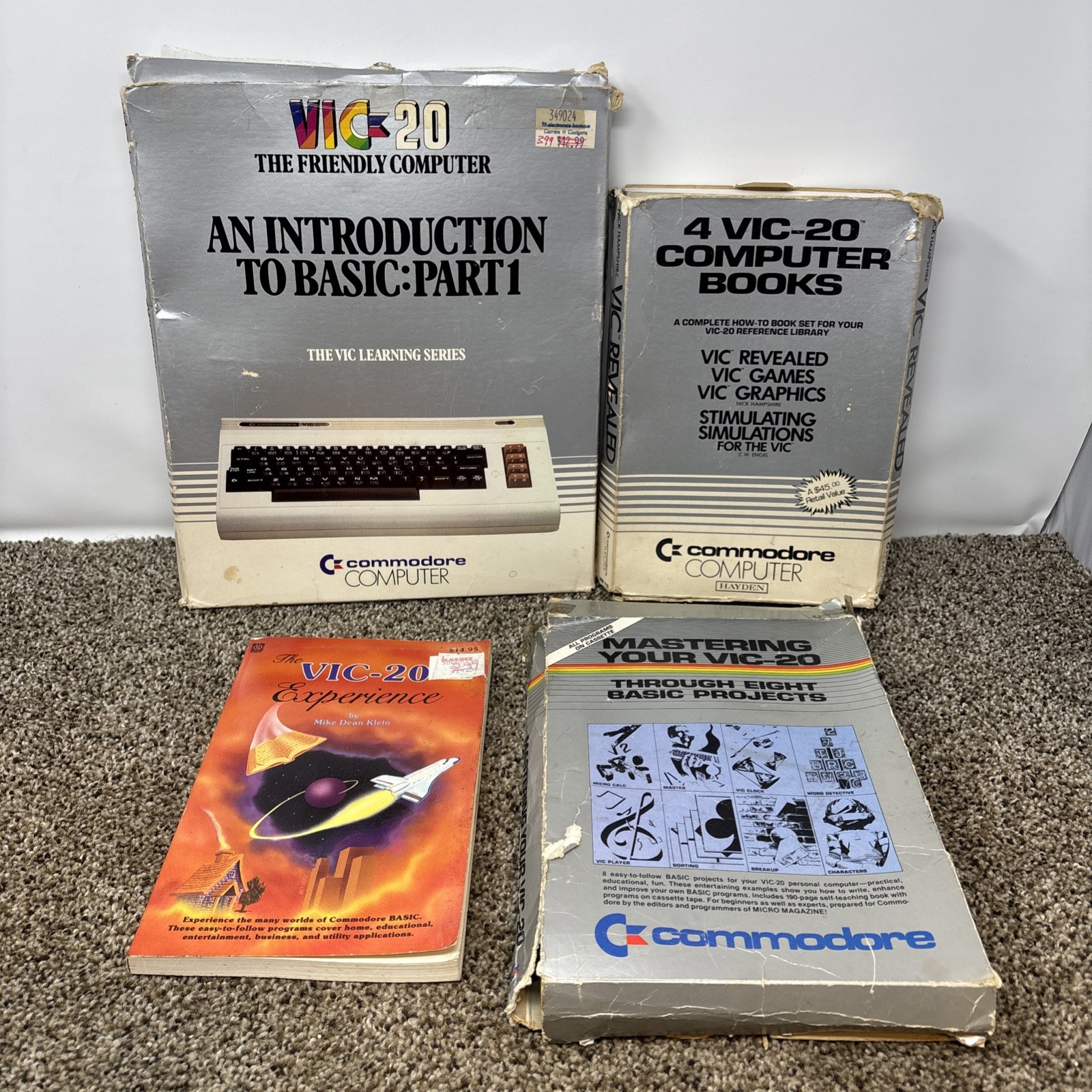 Commodore Vic 20 Books And Tape Programs Lot