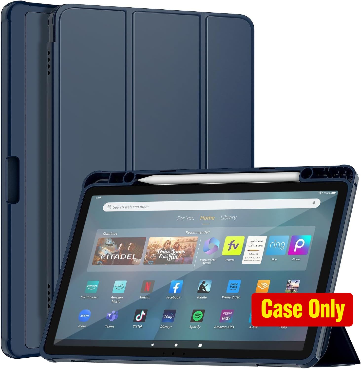 Case for Fire Max 11 Tablet (13th Gen, 2023) - Navy Blue, Shockproof Design