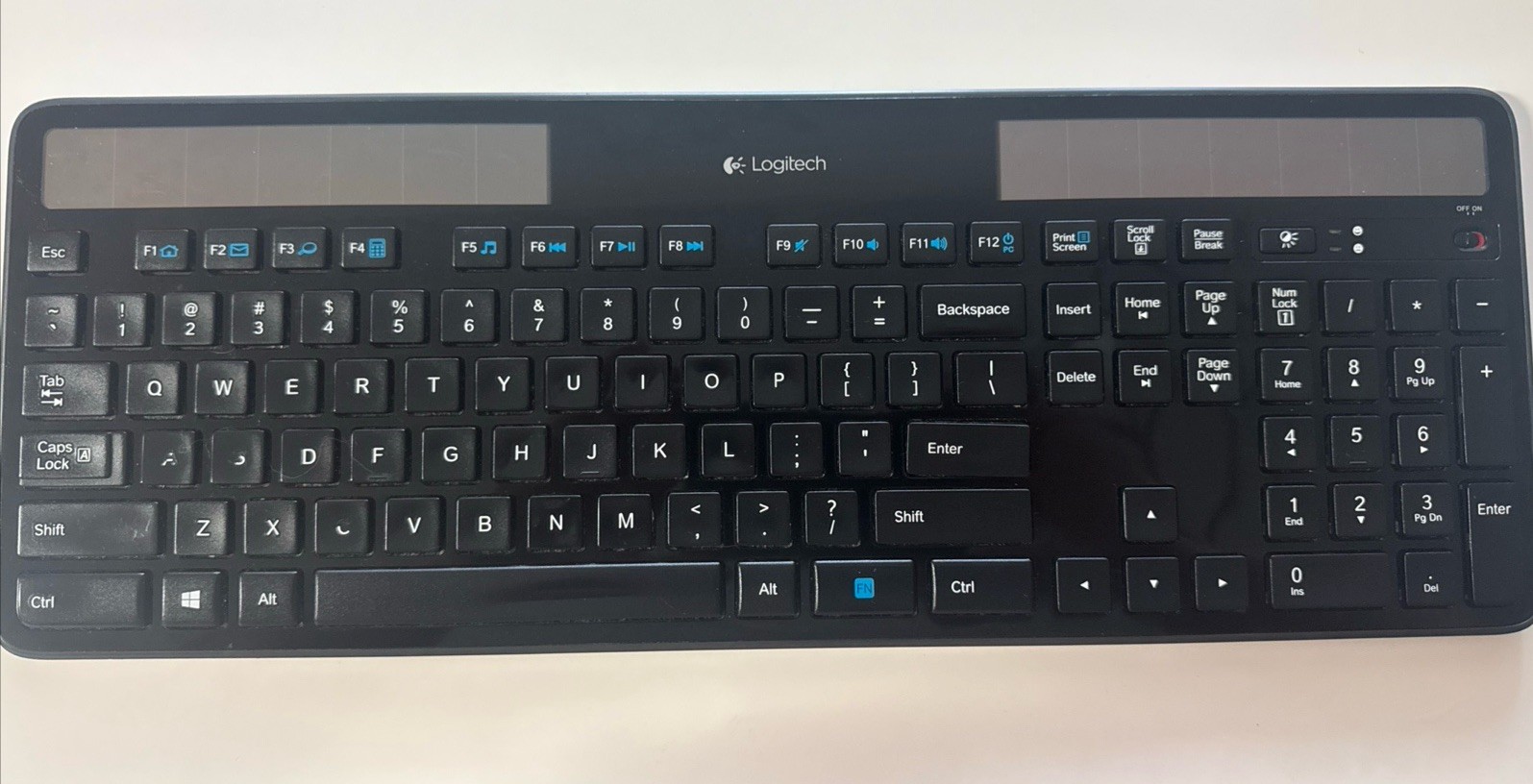 Logitech K750 Wireless Solar Keyboard- NO Receiver - Untested - 