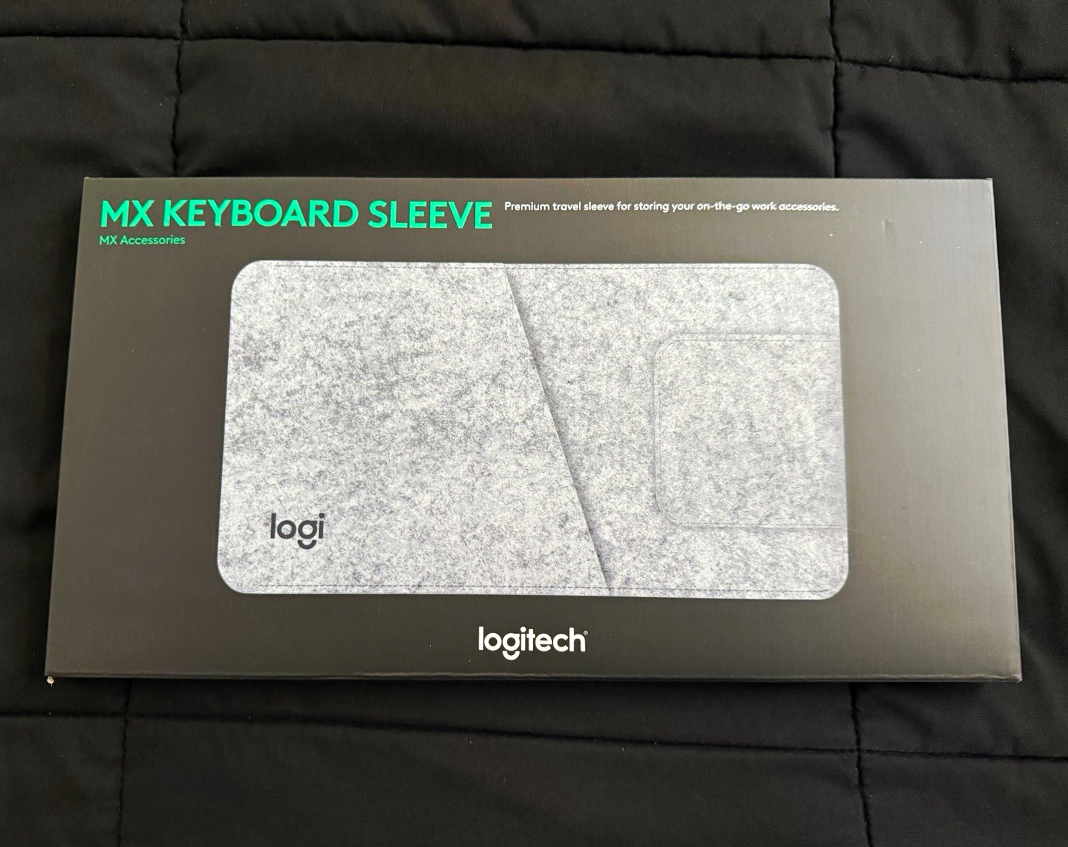 Logitech MX Keyboard Sleeve Case, Gray Solid Felt Sleeve