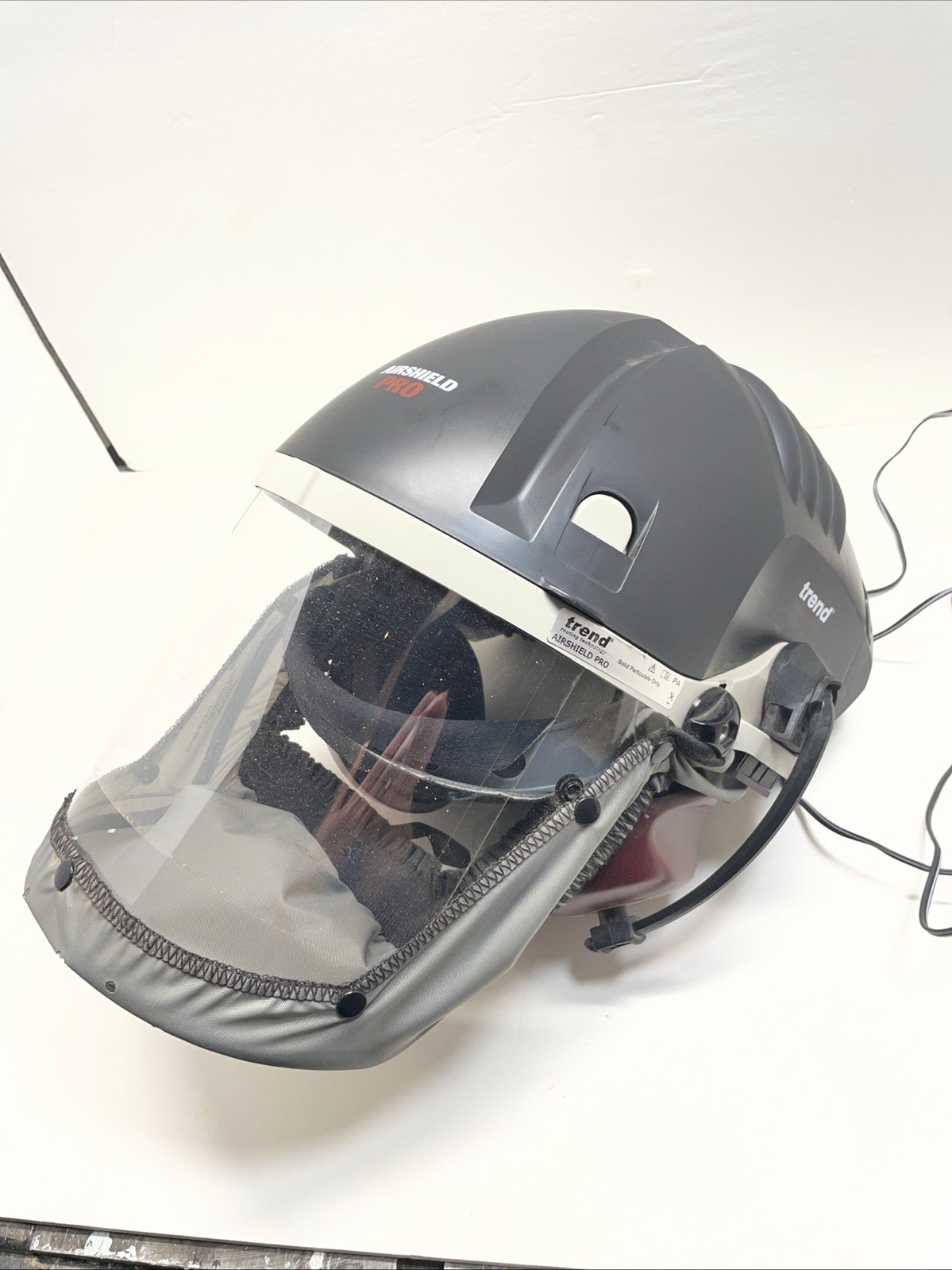 Airshield Pro Full Faceshield, Dust Protector, Battery Powered w/ Ear Protection