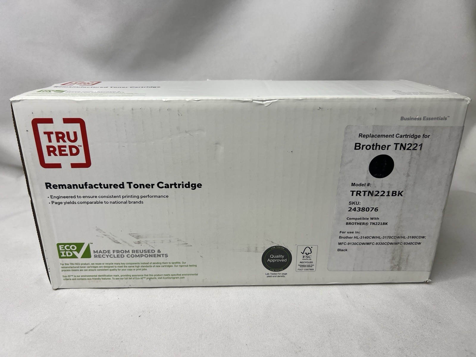 TRU RED Black Color Toner Cartridge Brother TRTN221BK