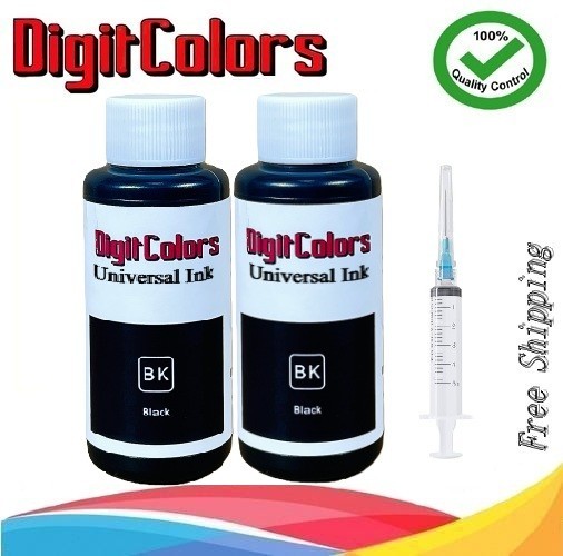 200ml Ink Refill Kit Black for Canon HP Brother Dell Printer 100mlX2  Bottle