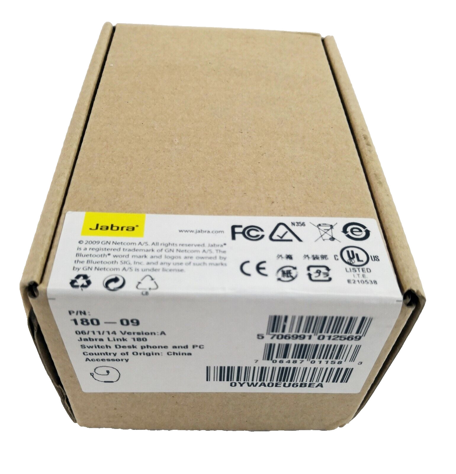 Jabra LINK 180 Communications Enabler for Deskphone and Softphone