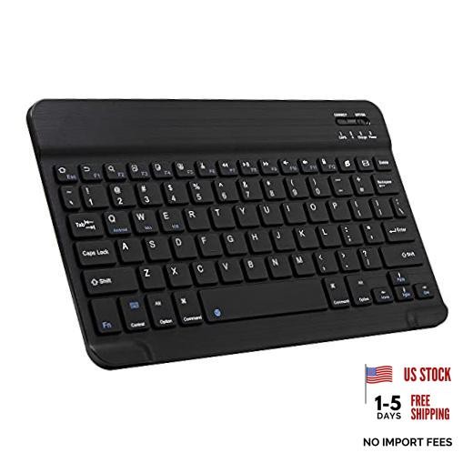 Ultra-Slim Bluetooth Keyboard Portable Mini Wireless Keyboard Black