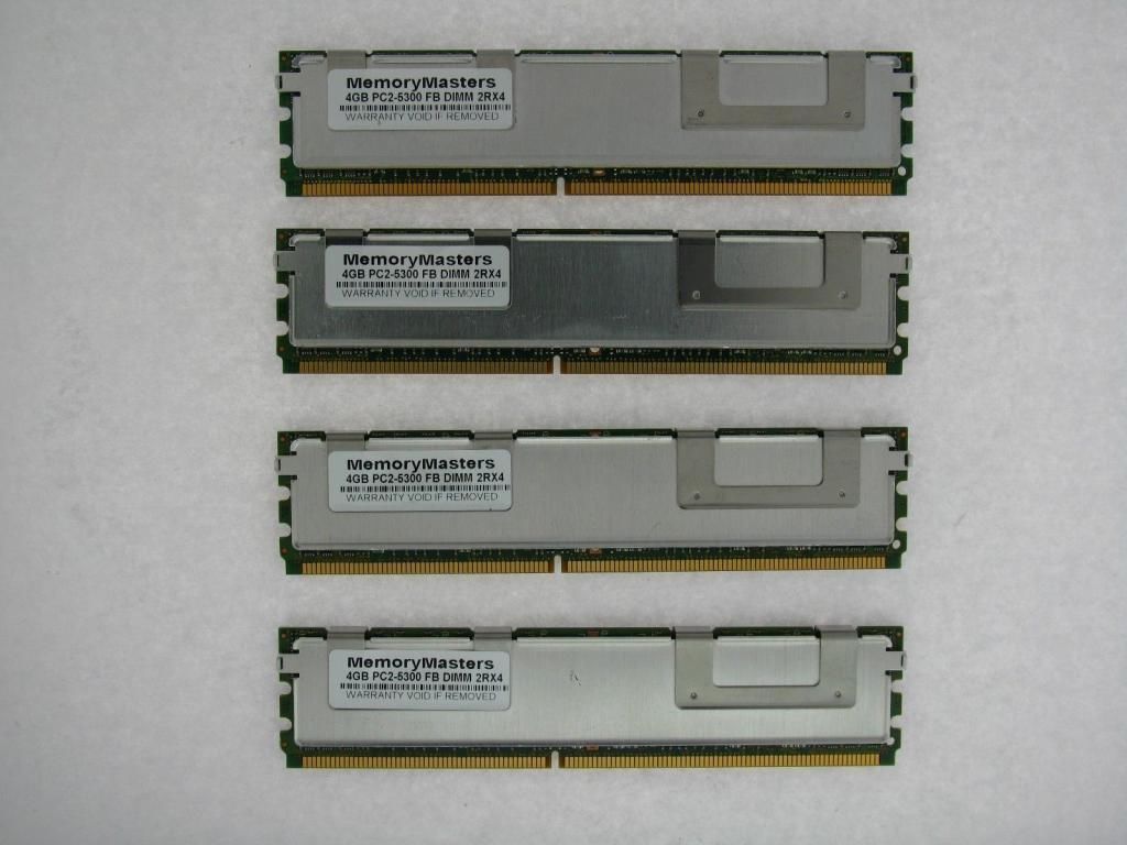 16GB 4x4GB DDR2 FB Fully Buffered PC2-5300F 667 HP ProLiant DL360 G5 Gen5 TESTED