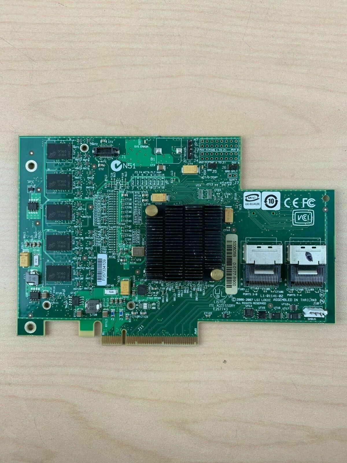 IBM LSI ServeRAID 43W4297  PCIe RAID Controller Card