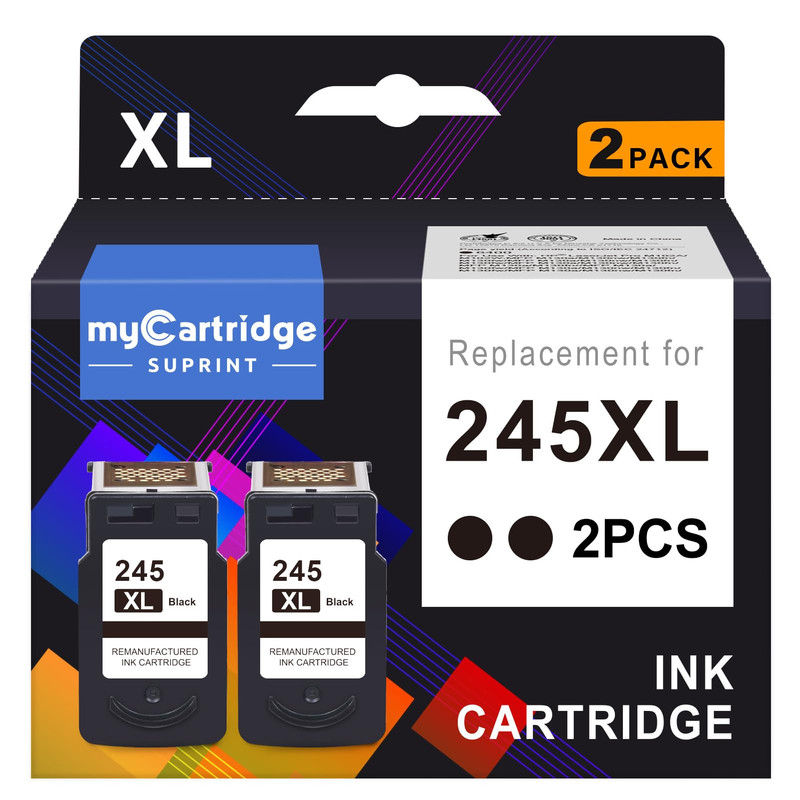 Mycartridge Suprint 245Xl Ink Cartridges Replacement For Canon 245Xl Black Ink