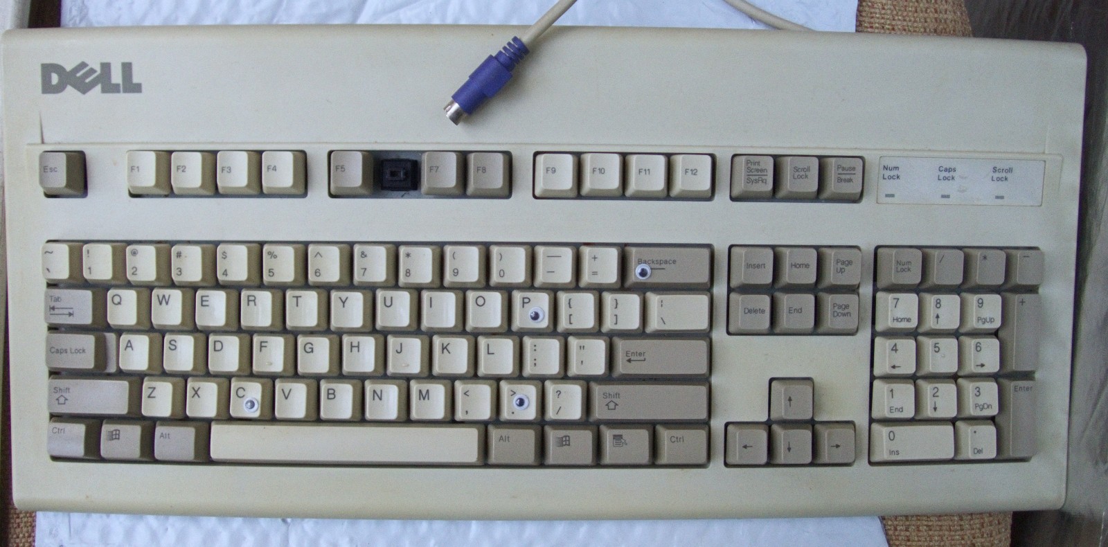 Dell AT101W mechanical keyboard Bigfoot black ALPS switch TESTED - USA shipped