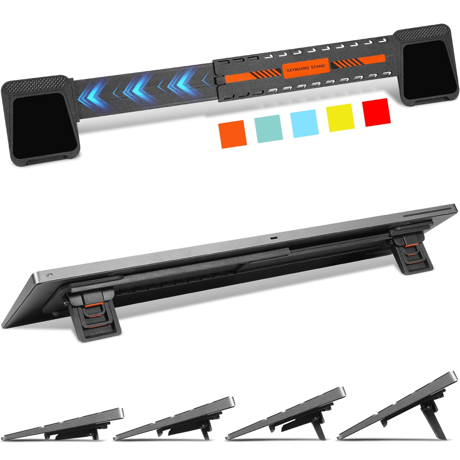 MEKASS Computer Keyboard Stand for Desktop, Adjustable Keyboard Riser, Non Sl...