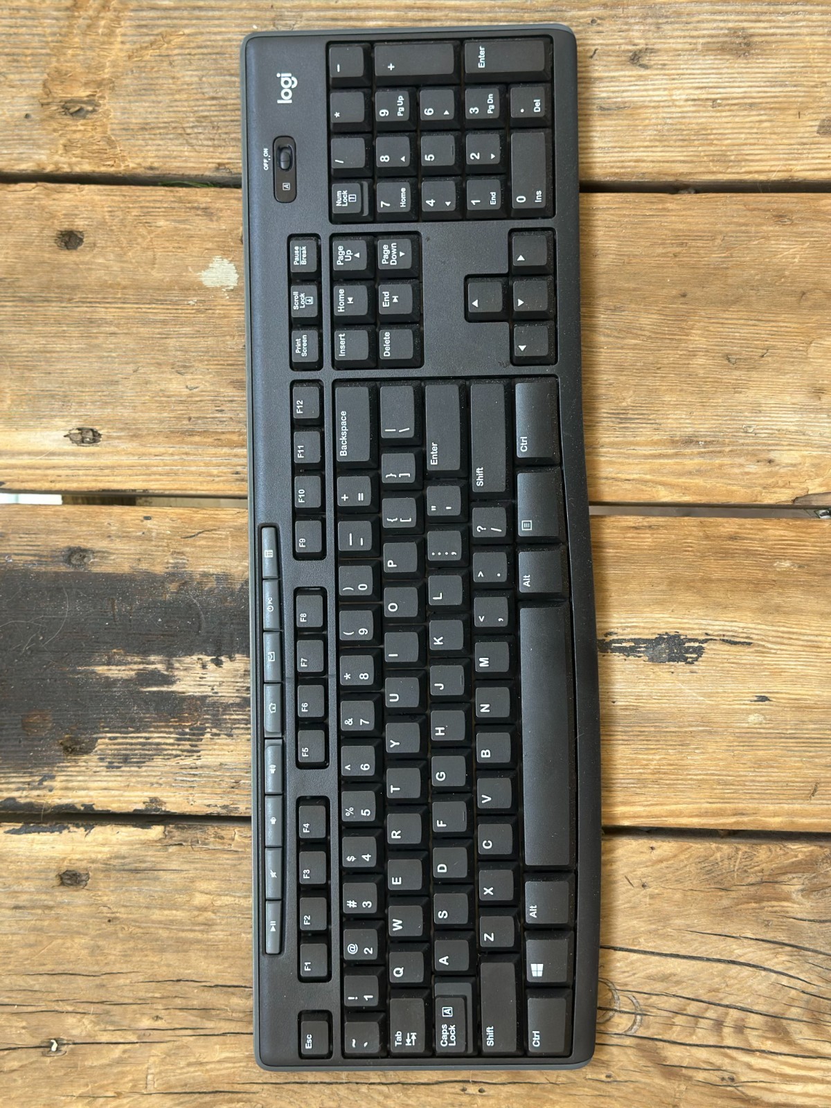 Logitech Logi K270 Wireless Keyboard - NO USB Dongle - Free S/H