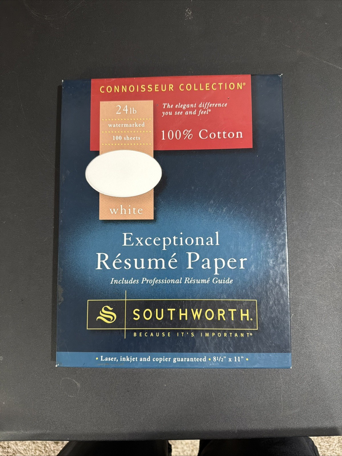 Southworth Connoisseur Collection Exceptional Resume White Paper 100% cotton NIB