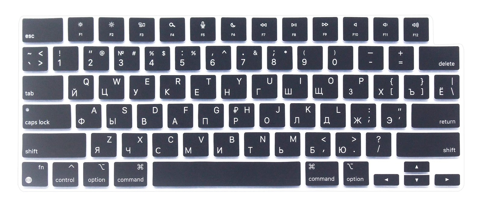 Russian Keyboard Skin Compatible for MacBook Neo 13" A18, MacBook Pro 14 & 16...