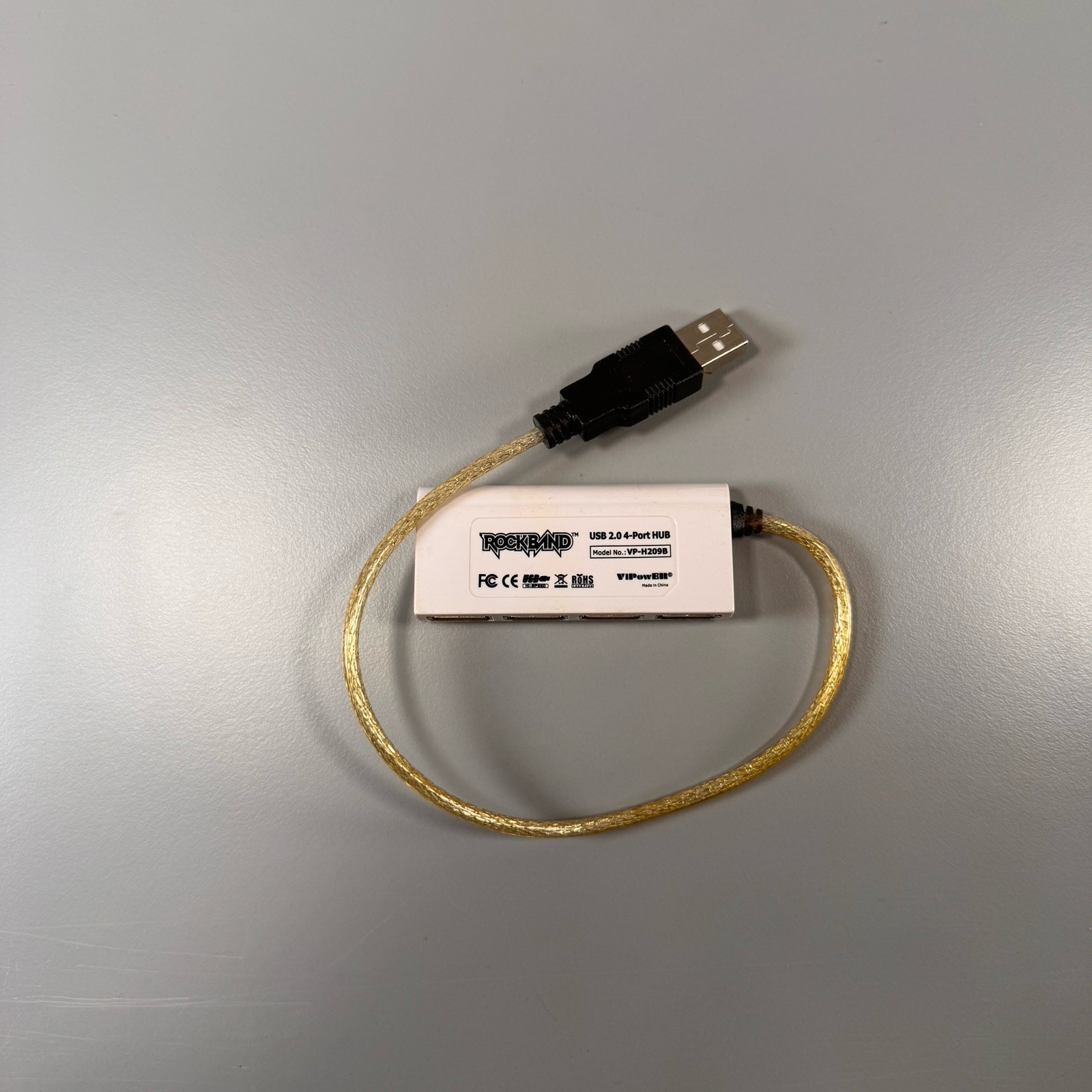 Rock Band USB 2.0 4-Port Hub ViPower VP-H209B Adapter PS3 PS2 Wii Xbox 360 OEM