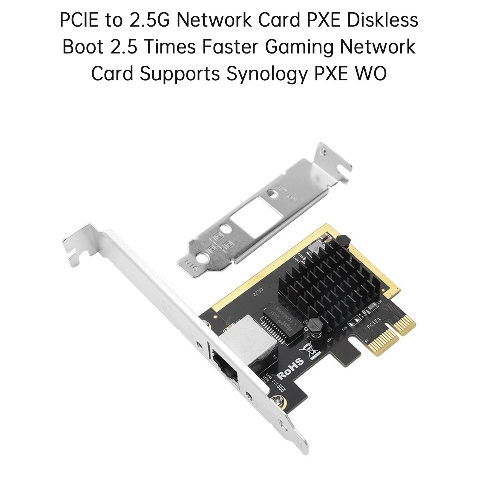 PCIE to 2.5G Network Card PXE Diskless Boot Network Card Support Synology PXE WO