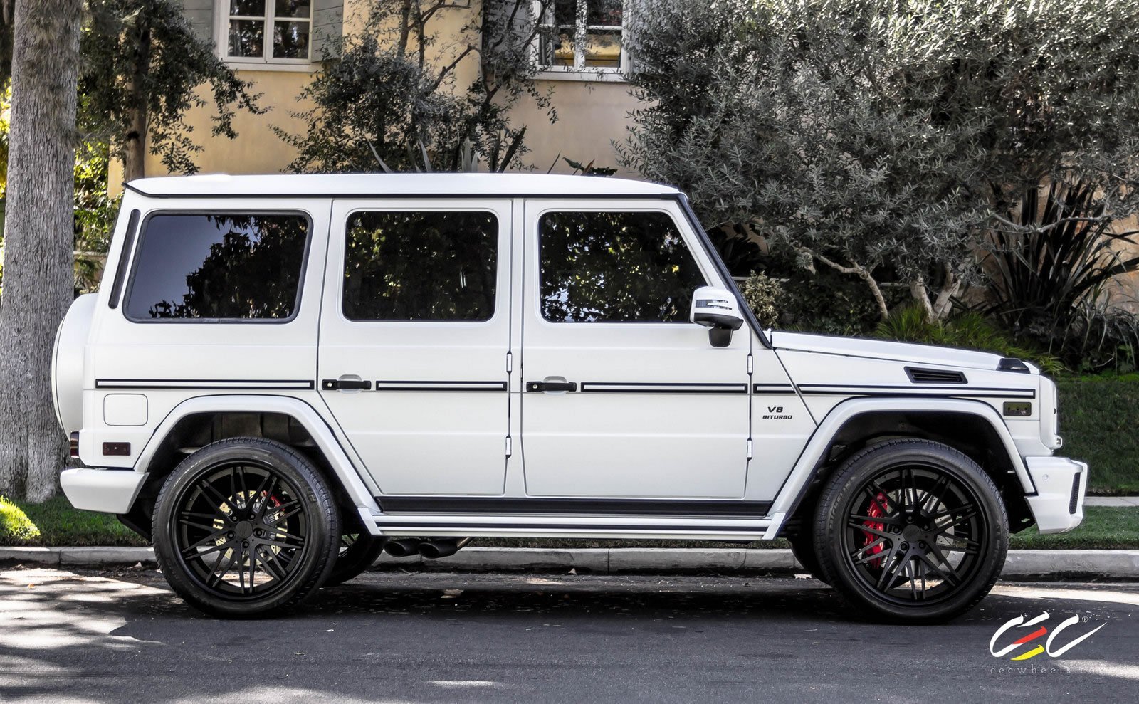 Cars 2015 cec wheels tuning mercedes benz g63 Desk Mat Stitched