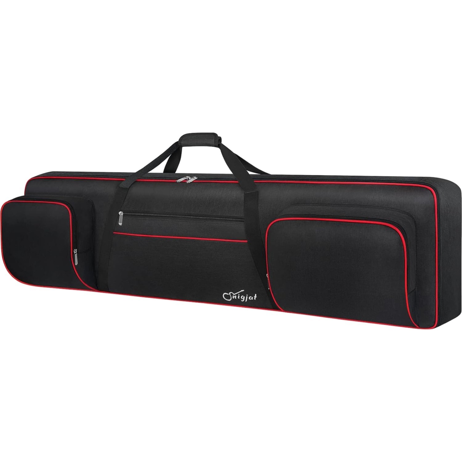 Adjustable Soft 88-Key Keyboard Carrier Bag: Protects and Organizes Instruments