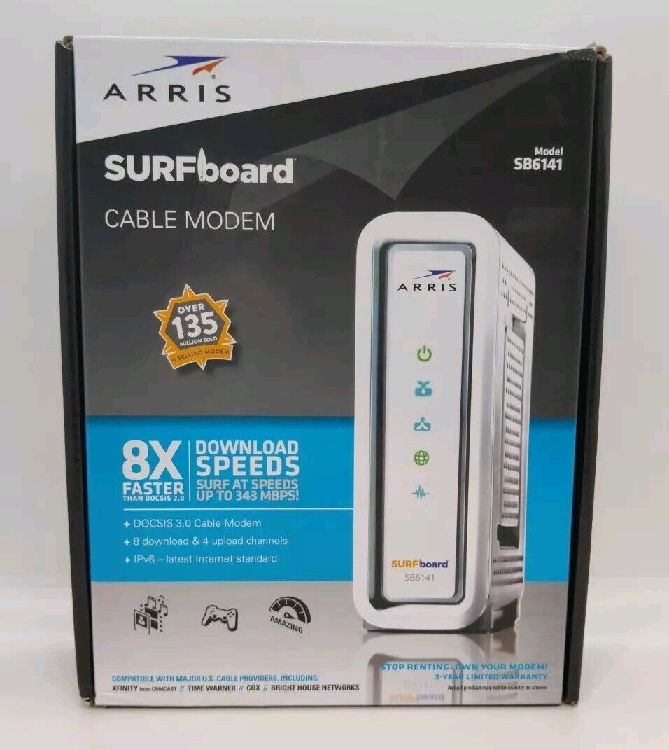 Motorola Arris SURFboard Modem SB6141 400 Series - New