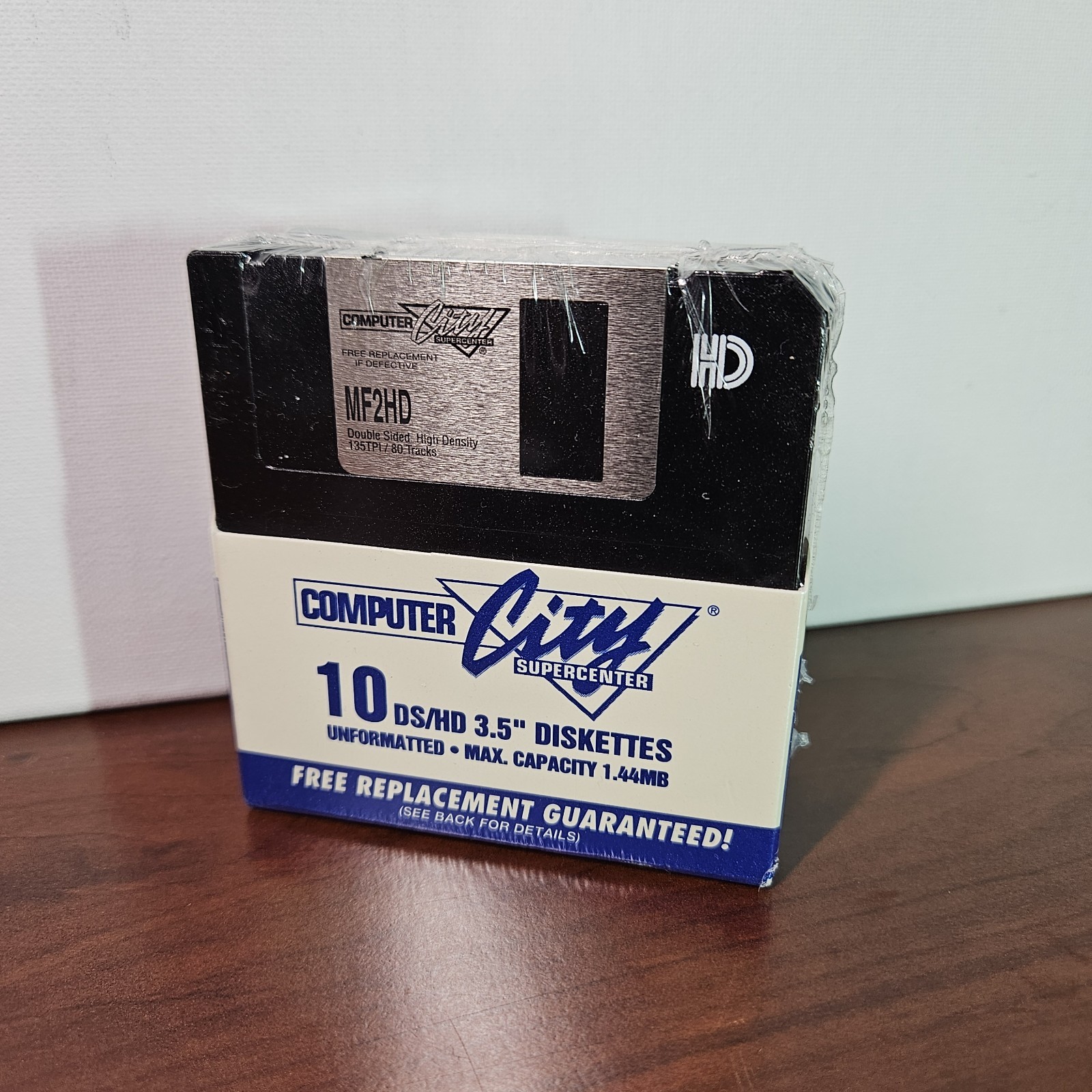 Sealed Computer City 3.5" DS/HD Floppy Disks 1.44MB 10 Pack Vintage NOS