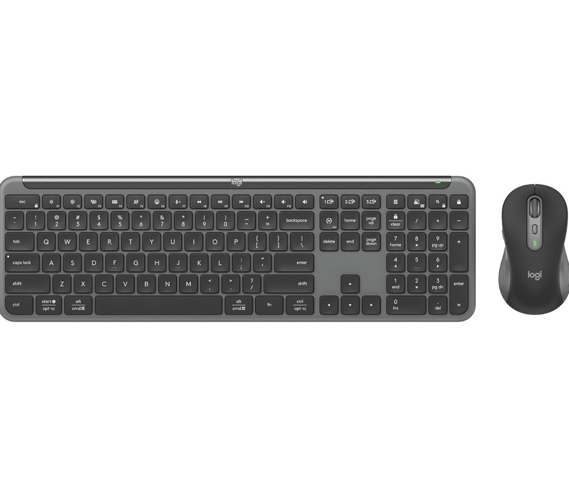 Logitech MK955 Signature Slim Full-size Wireless Keyboard and Mouse - Brand New