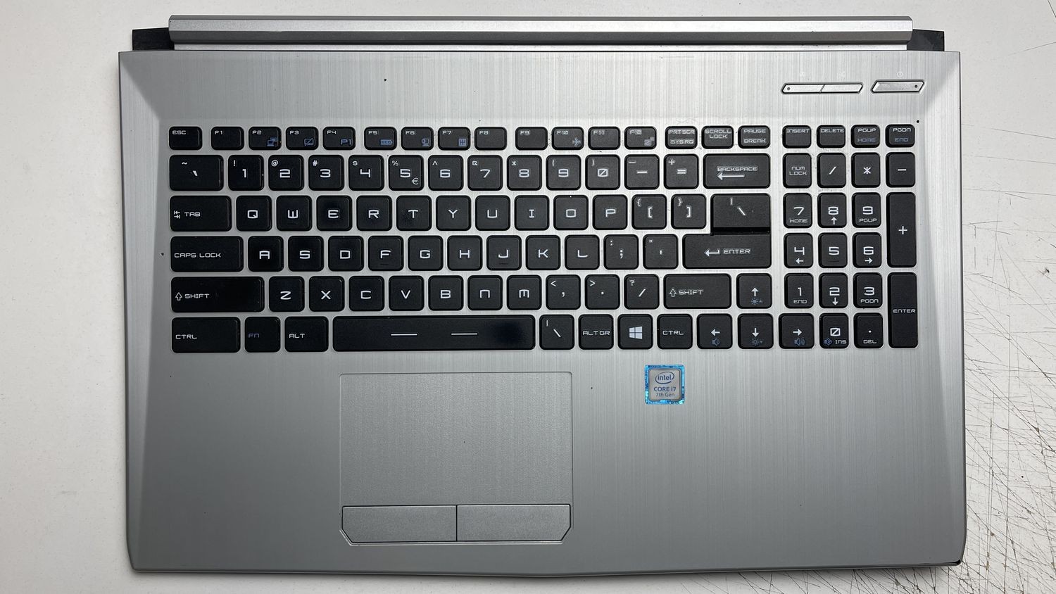 Genuine MSI PL62 MS-16JD 15.6" Palmrest Touchpad Keyboard E2P-6J5C114-P89 #cb31