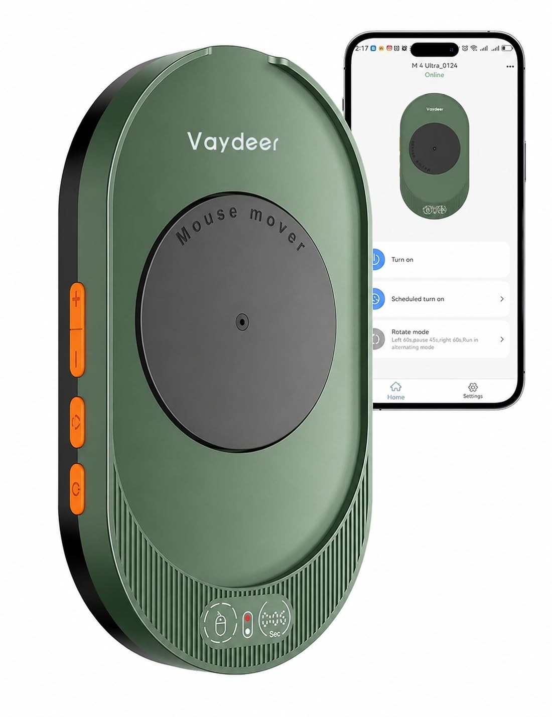 Undetectable Mouse Jiggler with Remote Control & Timer - Mover for Computer Awak
