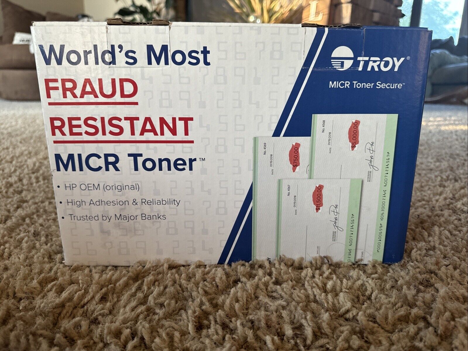 Troy MICR Fraud Resistant Toner 02-81500-001 OEM