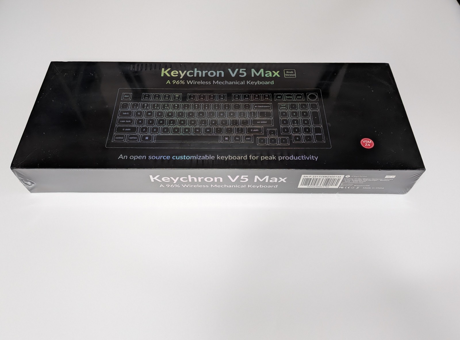 Keychron V5 Max, 96%, QMK/VIA Wireless Mech Keyboard, Barebone, Knob, V5M-Z4