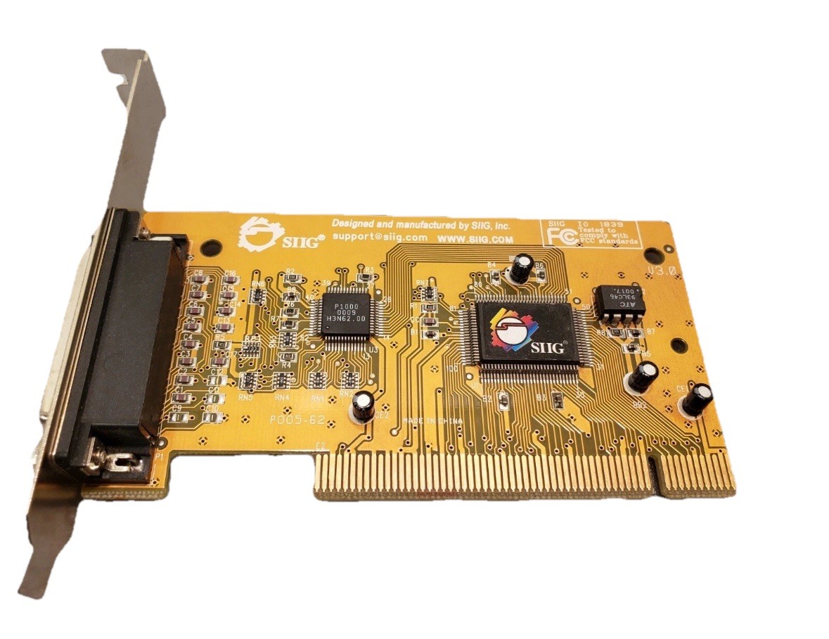 Vintage SIIG IO 1839 PCI I/O Controller Card Parallel Port P005-62 JJ-P00112