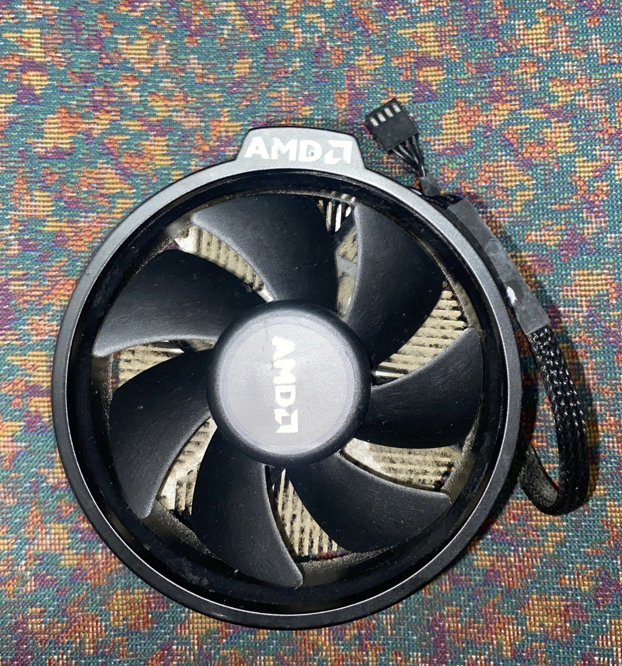 AMD Ryzen 5 2600 Wraith Spire CPU Fan Air Cooler OEM - Copper Core Works Great