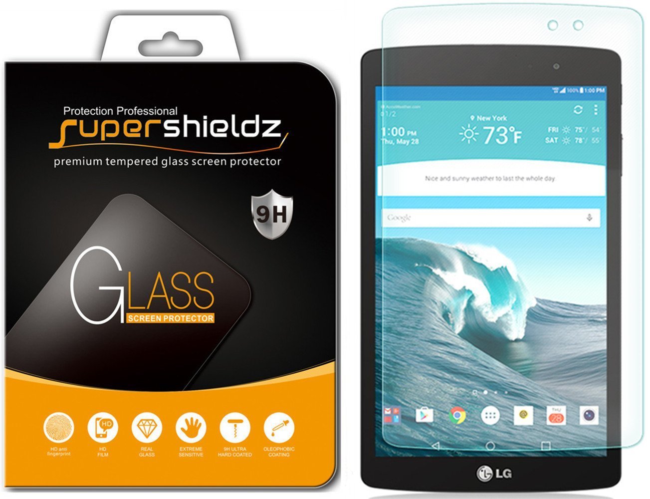 Supershieldz Ballistic [Tempered Glass] Screen Protector Saver for LG G Pad X8.3