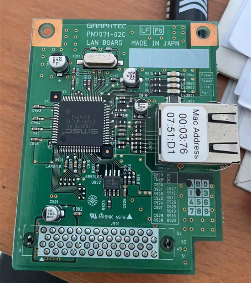 New FOR GRAPHTEC FC8600 / FC8000 Motherboard Network Card / I/F Panel,LAN