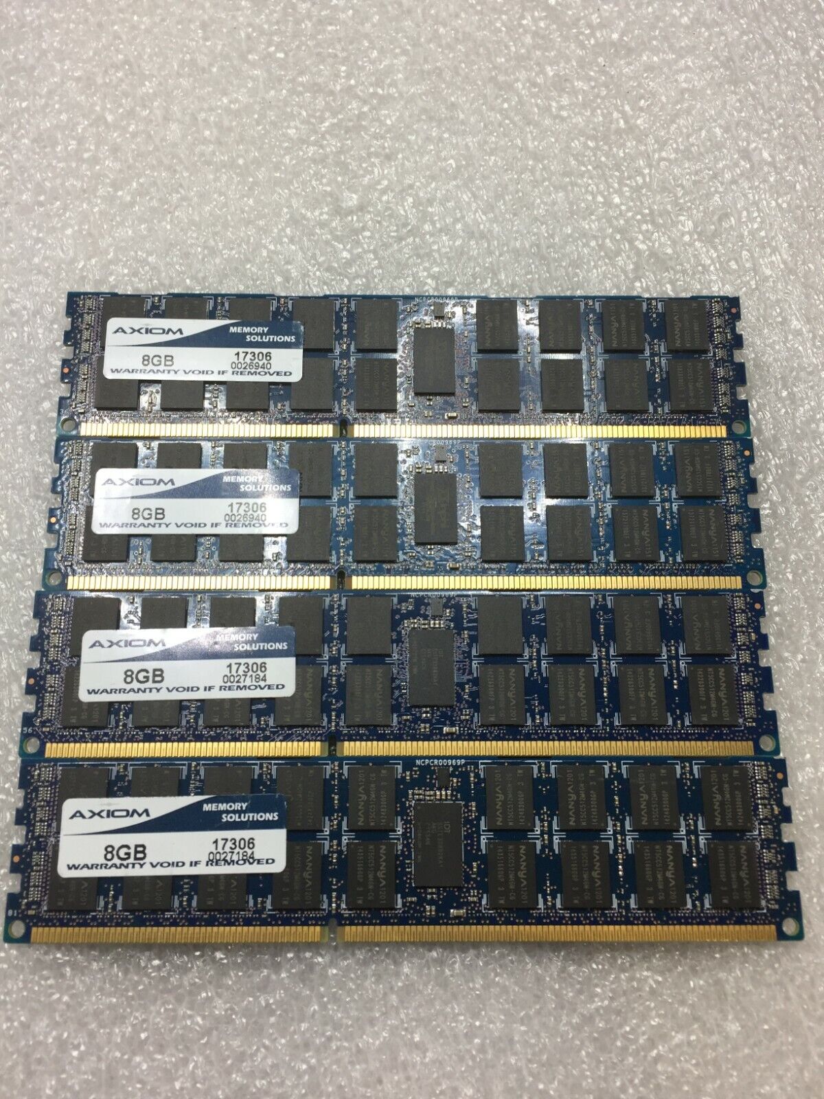 Axiom 32GB (8GB x 4) 17306  PC3-10600R DDR3 ECC Server RAM Memory FREE SH