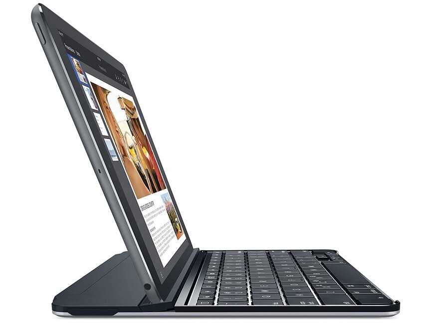 Logitech Ultrathin Magnetic Clip-On Keyboard Cover for iPad Air 2, Space Gray