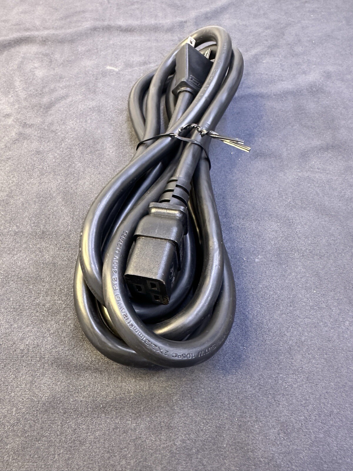 Server/Crypto Mining Power Cord 20A Black, 12/3 Gauge NEMA 6-20P to C19 