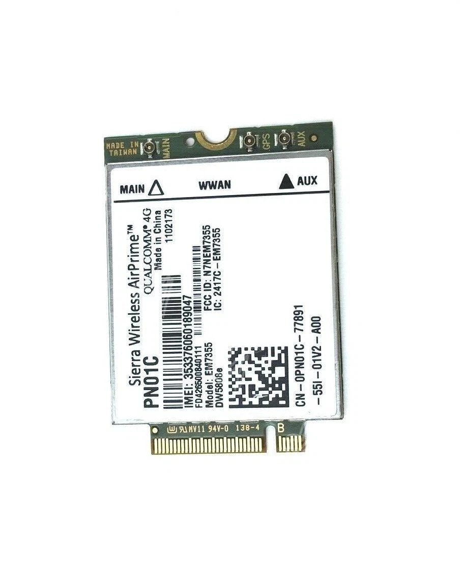Dell OEM Wireless 5808E DW5808E M.2 Mobile Broadband 4G LTE WWAN Card 0PN01C