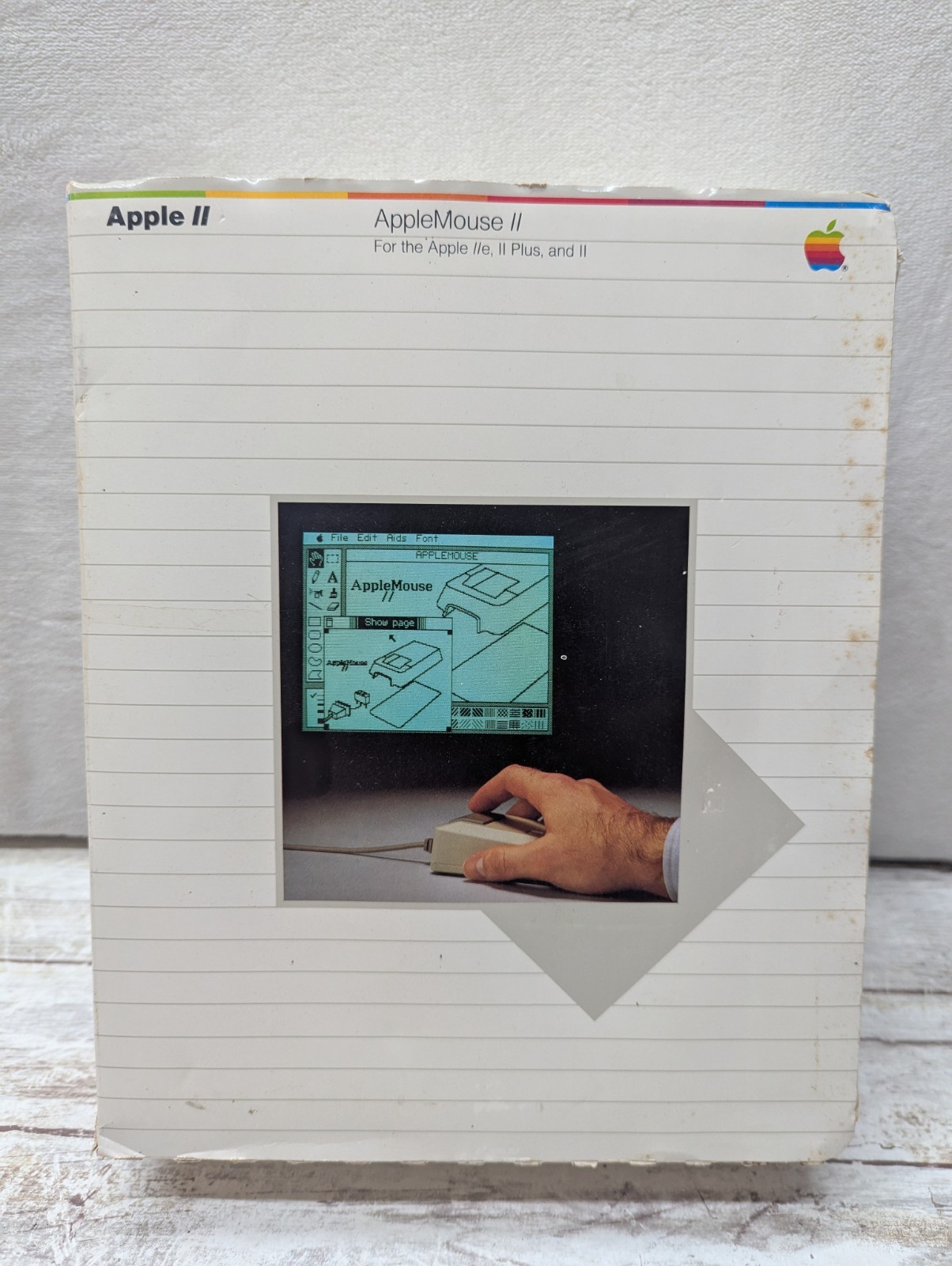 Vintage Apple II Computer Mouse Box Only IIe II Plus and II w/Original Box