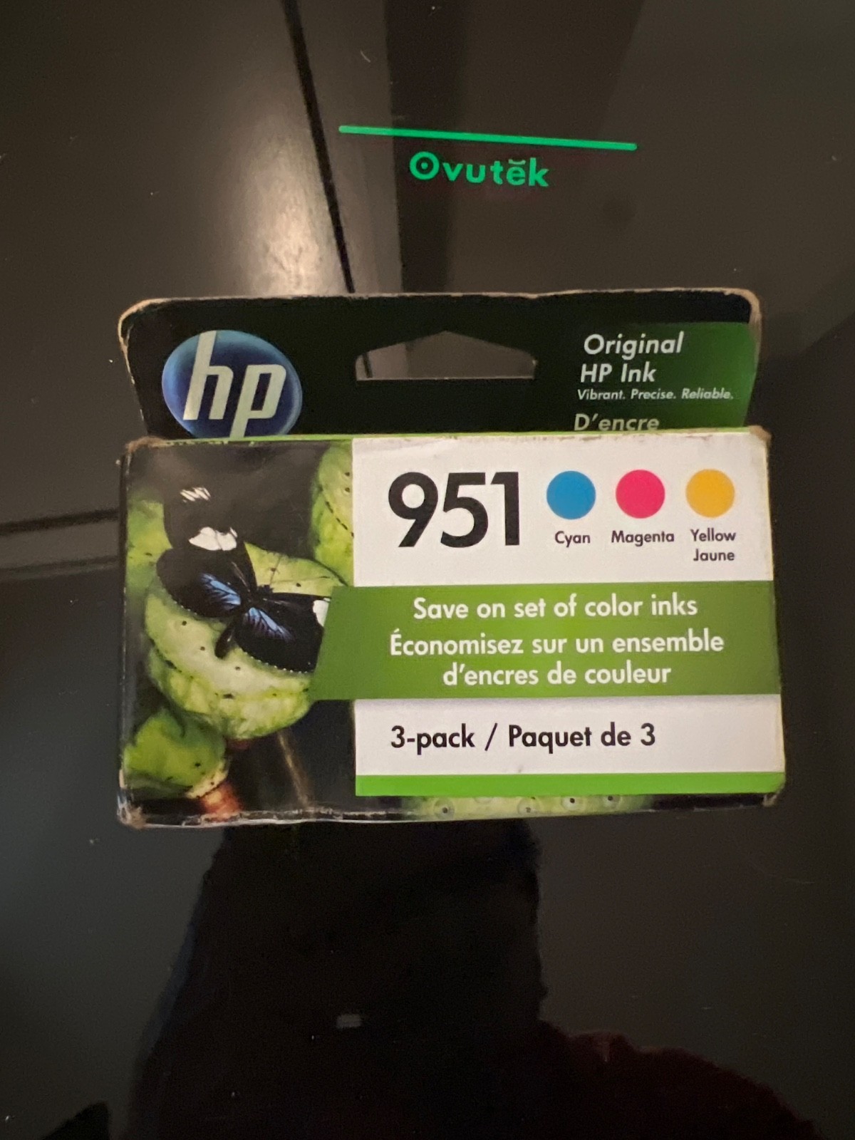 HP 951 3-pack Cyan/Magenta/Yellow Original Ink Cartridges, Per cartridge: ~535