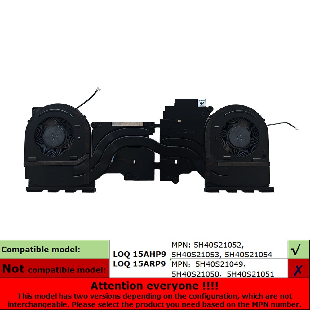 New For LOQ 15AHP9 83DX LOQ 15ARP9 Thermal Module CPU GPU Heatsink Fan AMD X4