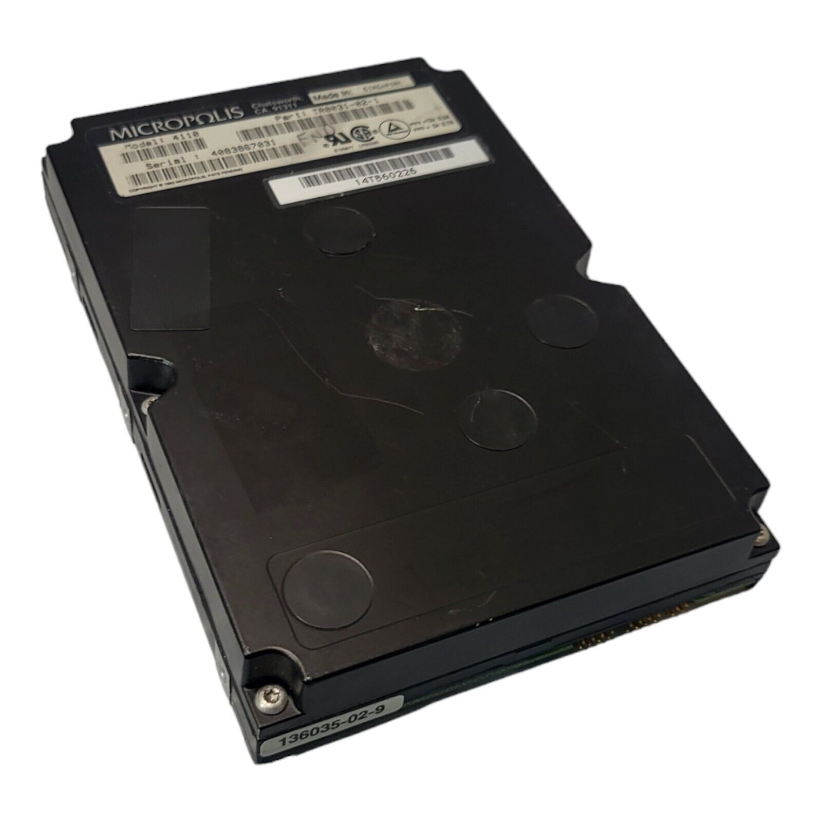 Vintage MicroPolis 4110 1GB SCSI 50 Pin 3.5-Inch Internal Hard Drive - UNTESTED