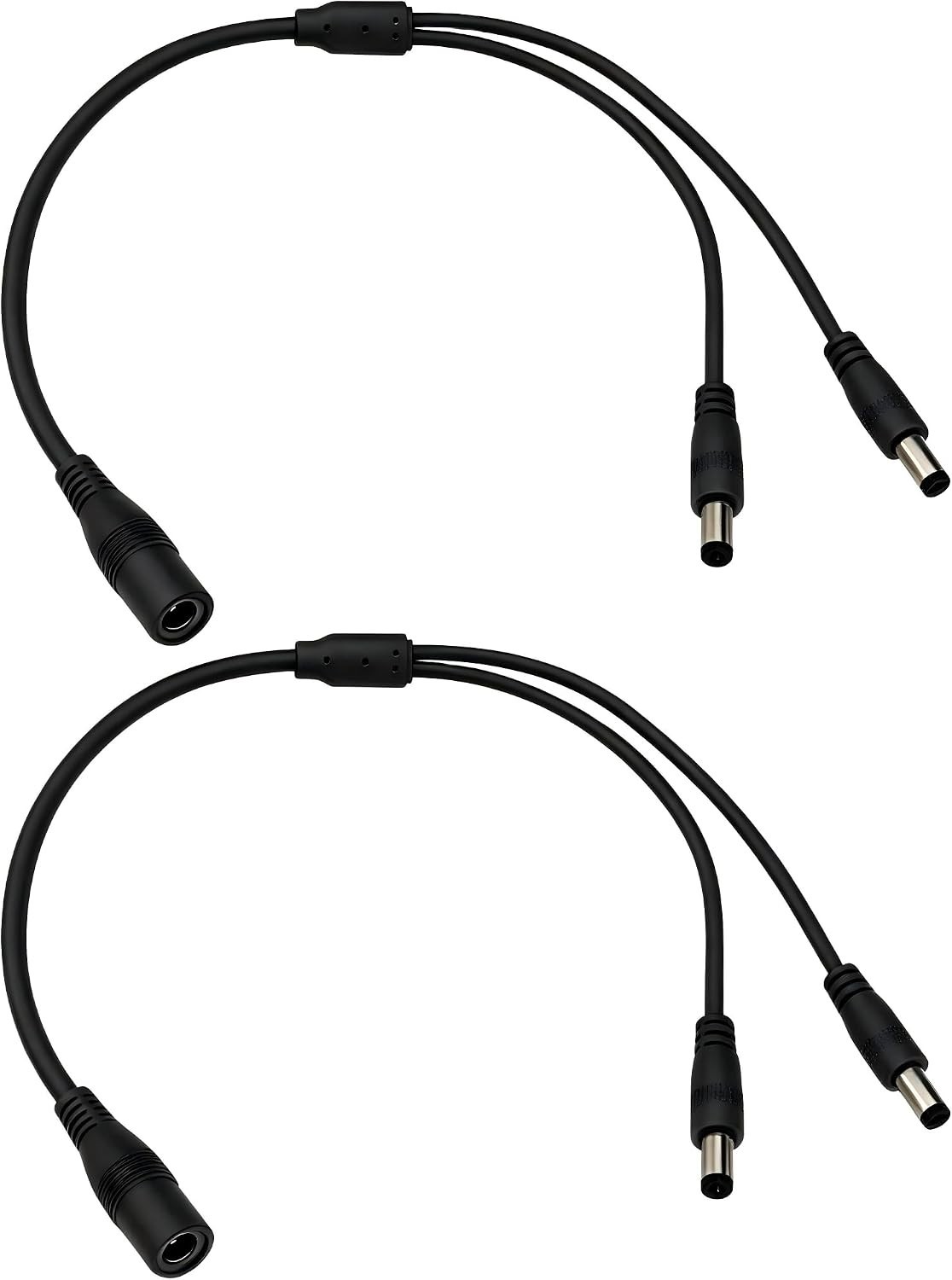 DC Power Splitter Cable 5.5mm x 2.1mm,12V/24V DC Power Splitter Cord 1 Female...