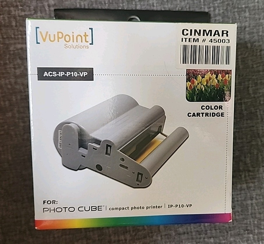 VuPoint Solutions ACS-IP-P10-VP Color Cartridge for Photo Cube - NEW