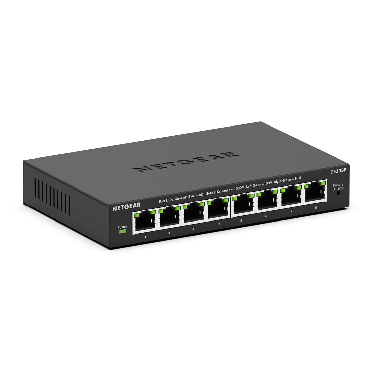 NETGEAR 8-Port Gigabit Ethernet Easy Smart Managed Essentials Switch (GS308E) -